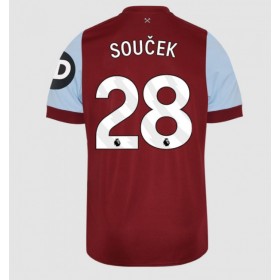 West Ham United Tomas Soucek #28 Heimtrikot 2023-24 Kurzarm